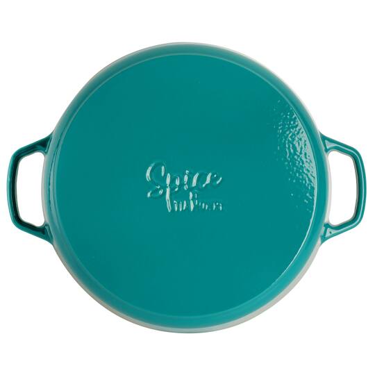 Spice By Tia Mowry Savory Saffron 6qt. Enameled Cast Iron Dutch Oven with Lid